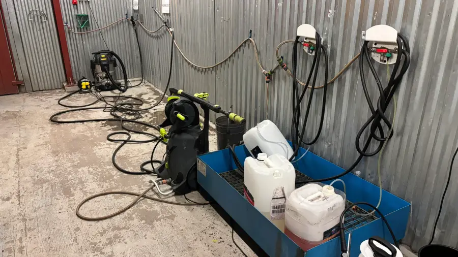 Professionell biltvättutrustning